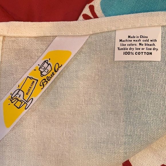 Blue QCotton dish towel - protest bird - Picture 7 of 8